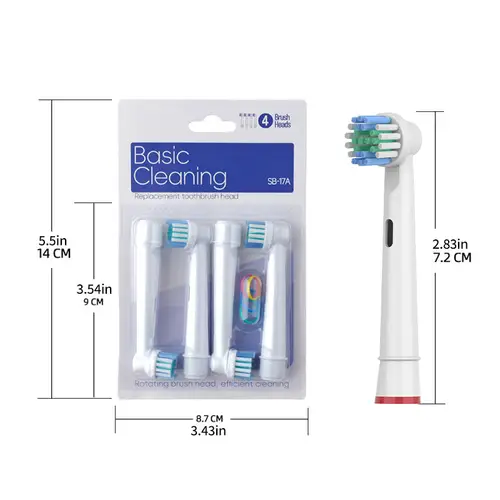 Electric Toothbrush Replacement Brush Heads for Oral  Basic Cleaning B toothbrush nozzle BristlesD100 D25 D30 D32 4739 3709 3744 - Image 5