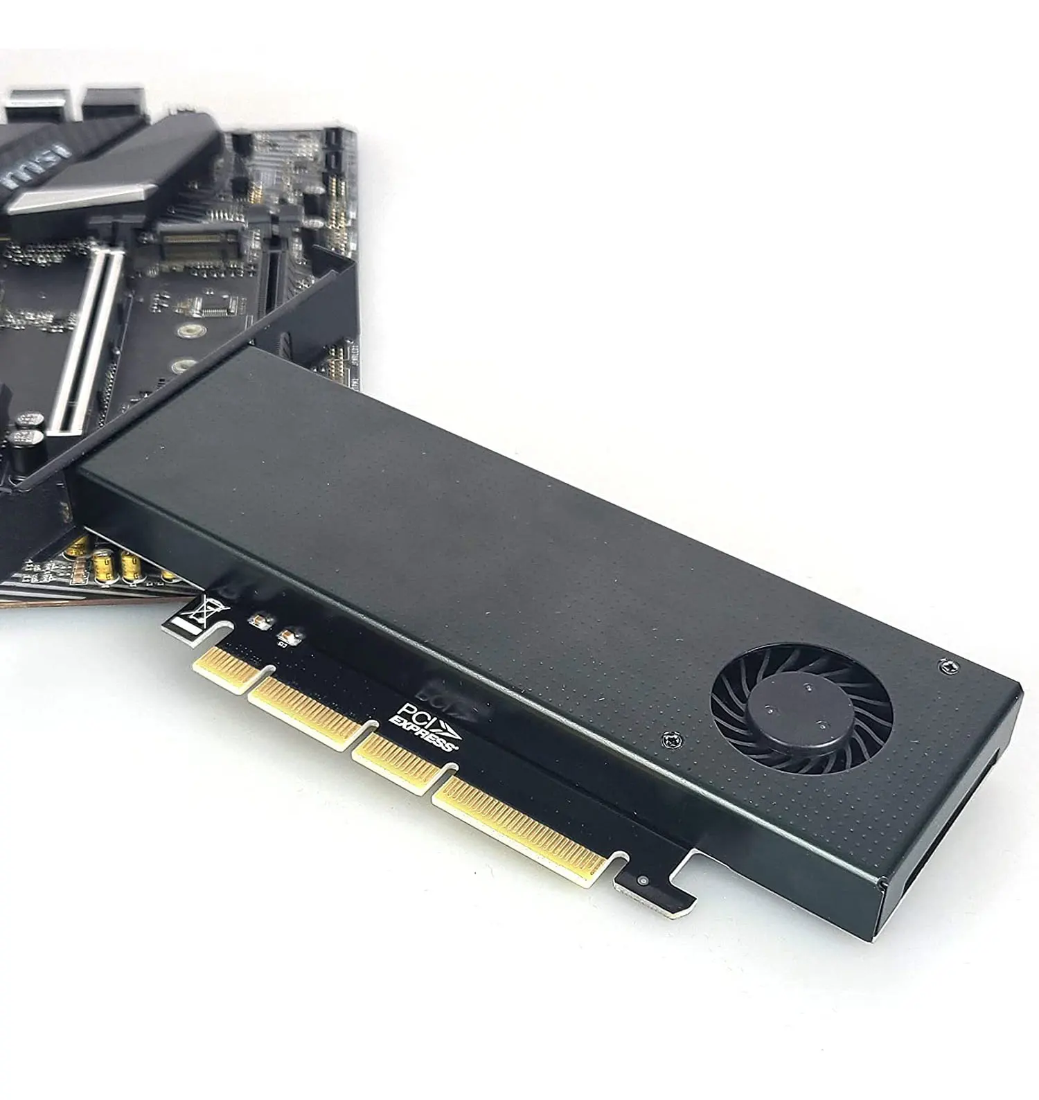 Zoerax Nvme Pcie 4.0 Adaptador M.2 Nvme M-chave Ssd para Pci Express Adaptador com Turbofan Suporte M.2 Nvme Ssd 2230 2242 2260 2280 - Imagem 6