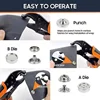 30/150 Pieces Stainless Steel Marine Grade Canvas and Upholstery Boat Cover Snap Button Fastener Kit 15mm Screws Snaps with tool 6