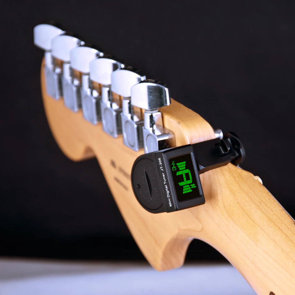 JT-306 Mini Guitar Tuner Digital LCD Clip On Tuner for Electric Acoustic  Classic Guitar Chromatic Guitar Bass Free Shipping - AliExpress