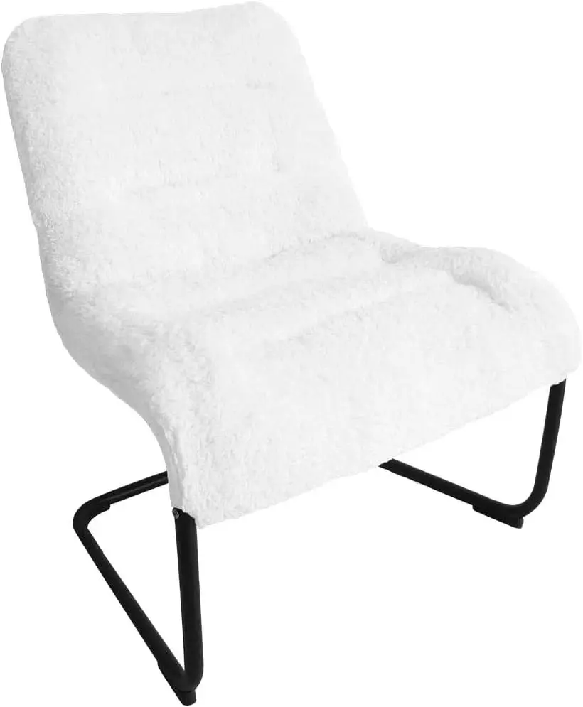 

Room Chair Lounge Accent Upholstered Chairs with Sherpa Seat for Bedroom Dorm Teen's Den Indoor Chair soft for desk Sillas gamer