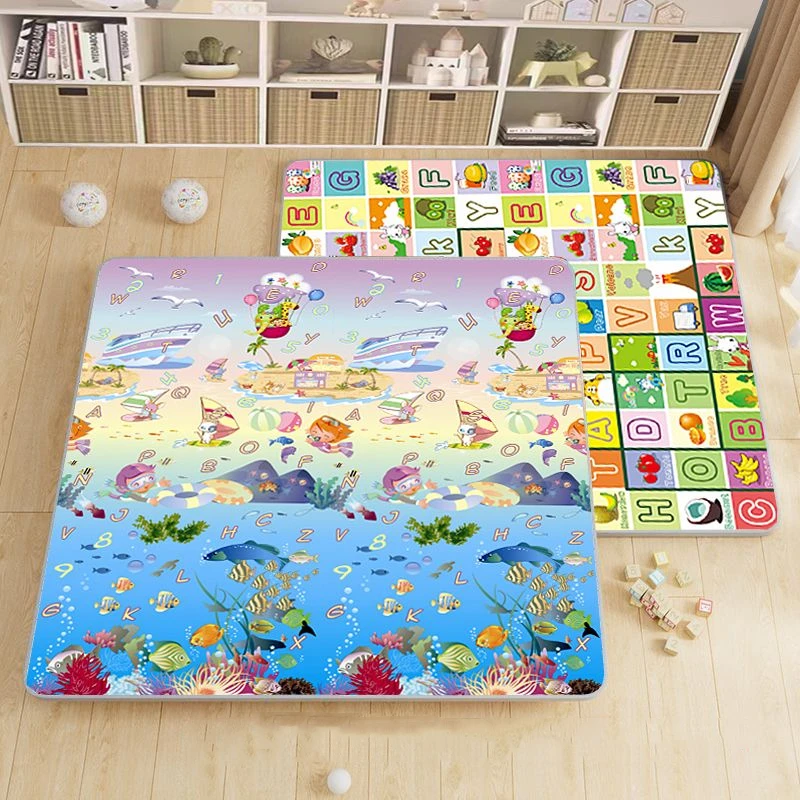 Thick Playmat EPE Foam Crawling Carpet New Baby Play Mat Blanket Children Rug for Kids Educational Toys Soft Activity Game Floor