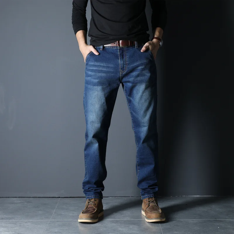 2023 New Casual Fashion Slim Jeans Men s Simple Men s Pants High Quality Baggy Jeans