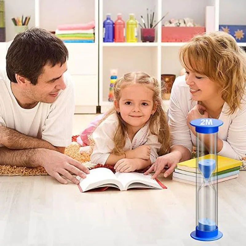 Sand Timer Liquid Hourglass Timer Colored Hourglass Smiling Face Tooth Brushing 30S/1/2/3/5/10Minutes
