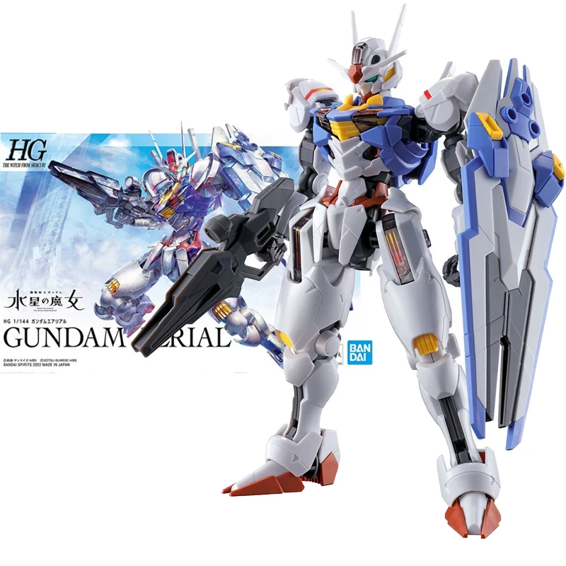 

BANDAI HG 1/144 Anime Mobile Suit Gundam: The Witch From Mercury GUNDAM AERIAL Assembly Model Kit Action Toy Figures Gifts