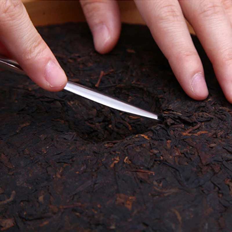 Puerh Tea Knife Needle Puer Knife Cone Stainless Steel Metal Insert Tea Set Thickening Puer Accessories