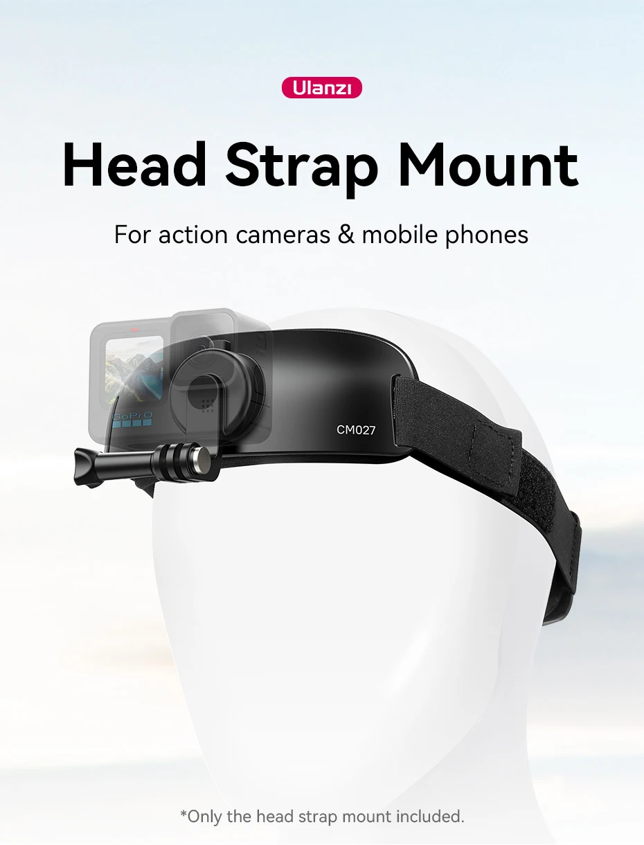 Ulanzi CM027 Head Strap Action Camera Mount Mobile Phone with 360 Rotation Mount
