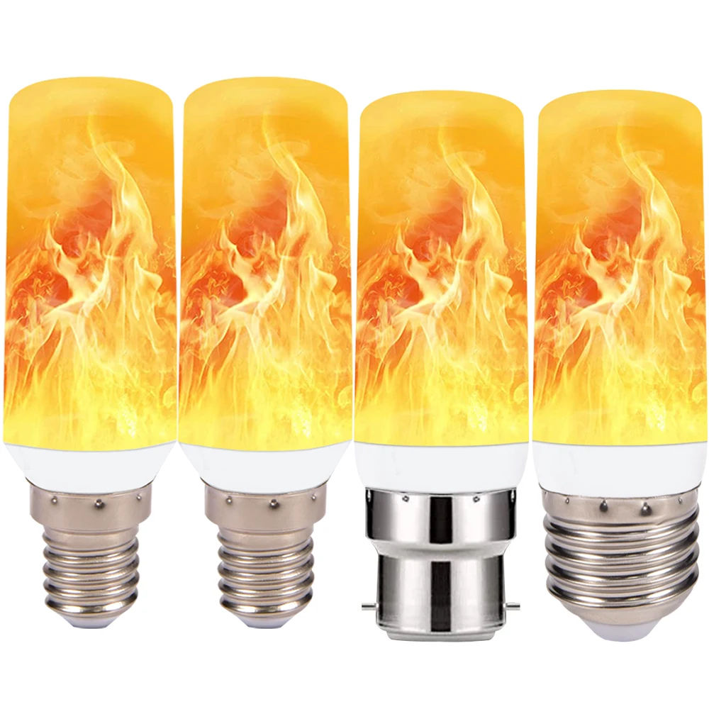 

5-Pack B22/E27/E14 LED Flame Effect Light Bulb AC100-265V 500 Lumen Flame Light Bulbs Fire Light Bulb- Flickr LED Flaming Bulb