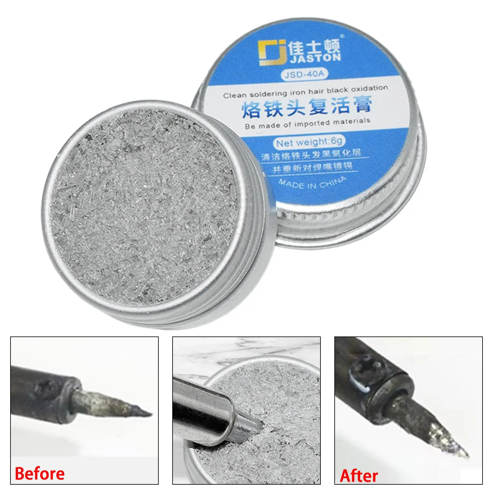 Soldering Paste Maintenance Cleaning Refresher Soldering Iron Tip Tinner for Cleaning Solder Iron and Tips Iron Head Maintenance