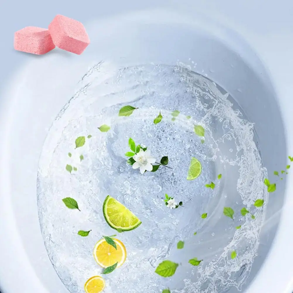 Mess-free Toilet Cleaner Effervescent Toilet Bowl Cleaner Tablets Powerful Stain Odor Remover Bathroom Refreshes