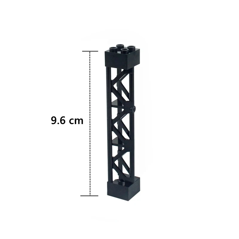 호환 95347 기둥 벽돌 격자 타워 2X2X10 지원베이스 플레이트 브리지 대들보 브래킷 빌딩 블록 부품 열 장난감