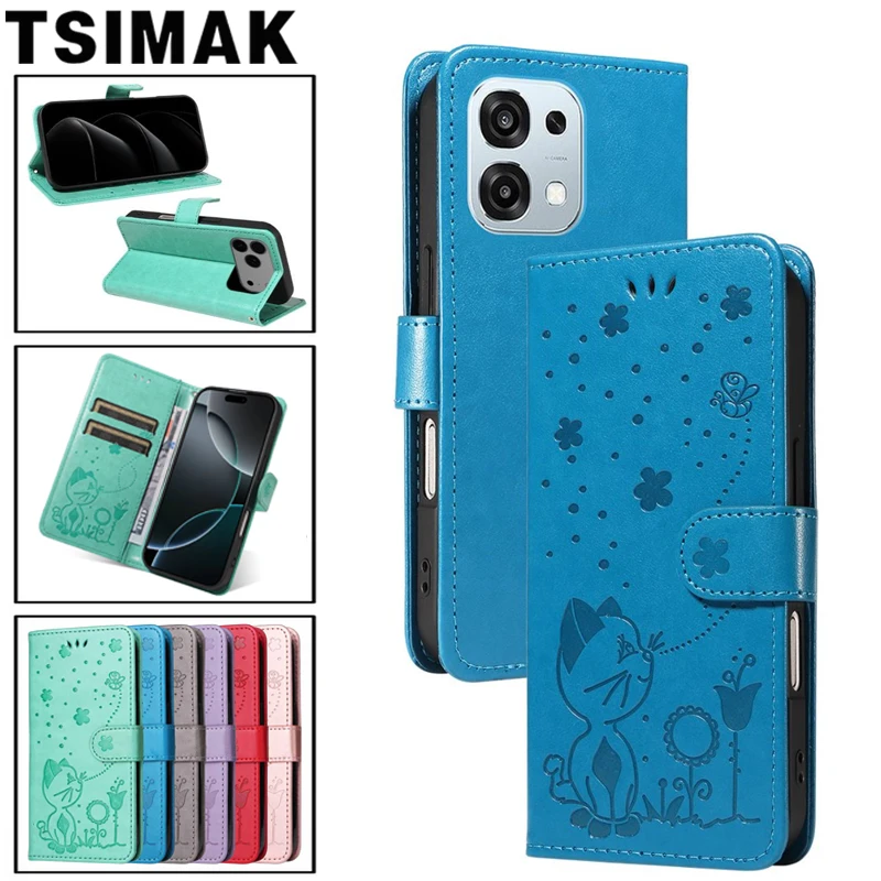 Leather Flip Wallet Phone Cover - Elegant Protective Case