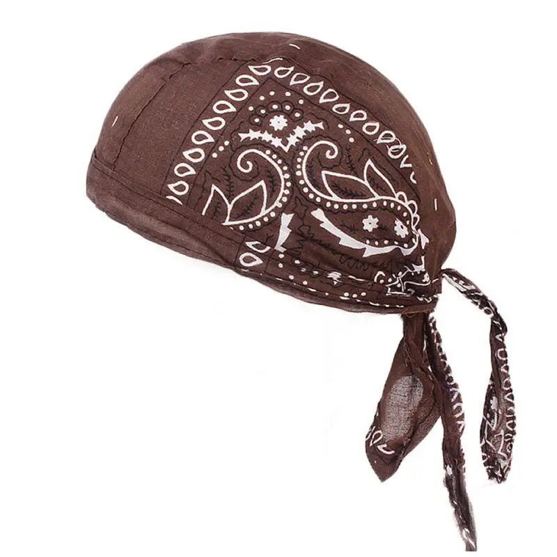 Bandana Skull Cap Beanie Adjustable Cotton Biker Hat Hood Headband Headscarf Doo Rags Head Wraps Costume