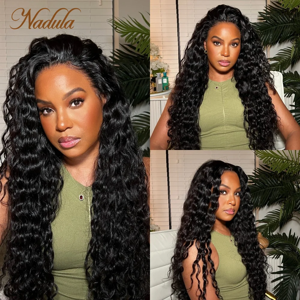 

Nadula Hair 6x4.5 Pre Cut Lace Closure Wig Water Wave Wear & Go Wig With Bleach Knots Glueless Air Wig Upgrade Breathable Cap