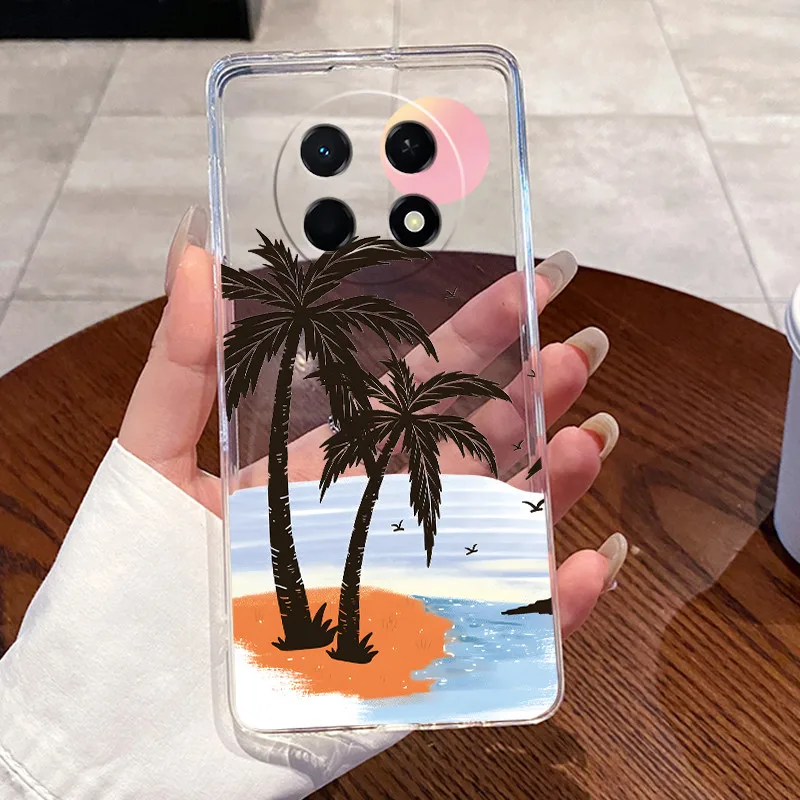 Aesthetic Cute Cat Cartoon Soft Silicone Transparent Phone Case Cover
