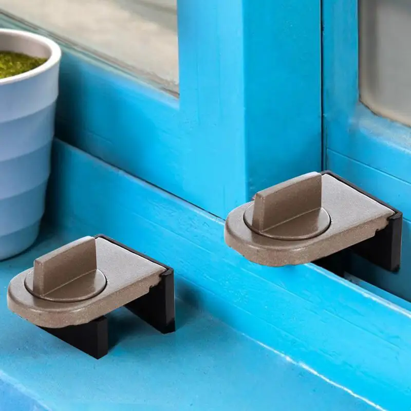 Aluminum Alloy Sliding Door And Window Safety Lock Adjustable Security Door Locks Anti-theft Protection Lock Home Safety Latches