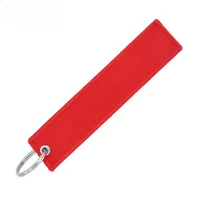 Custom Logo Polyester Keychain Print Name Car Motorcycle Embroider Webbing Key Chain Personalized Ribbon Keyring Men and Women 3