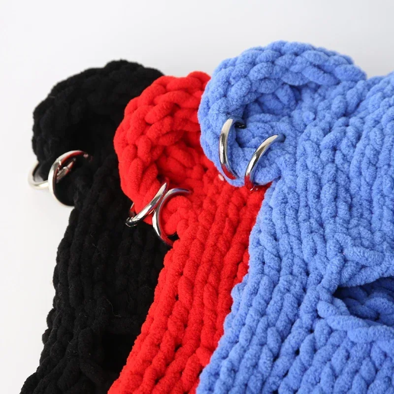Novelty Bear Ear Balaclava Beanies Chain Outdoor Ski  Winter Hat for Women Ear Protection Knitted Hat 6