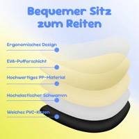 Vélo d'équilibre anti-basculement pour bébé de 12 à 36 mois, vélo pour tout-petits à 4 roues sans pédales avec siège réglable, roues silencieuses, jouet à roulettes pour intérieur et extérieur pour garçons et filles 2