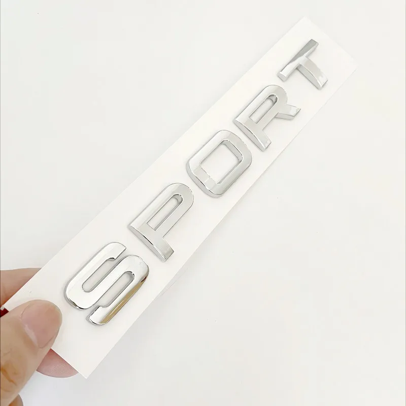 랜드로버 디스커버리 이보크 레인지로버 L494 L320 스포츠 스티커 액세서리용 3D ABS 스포츠 레터 엠블럼 자동차 리어 트렁크 배지
