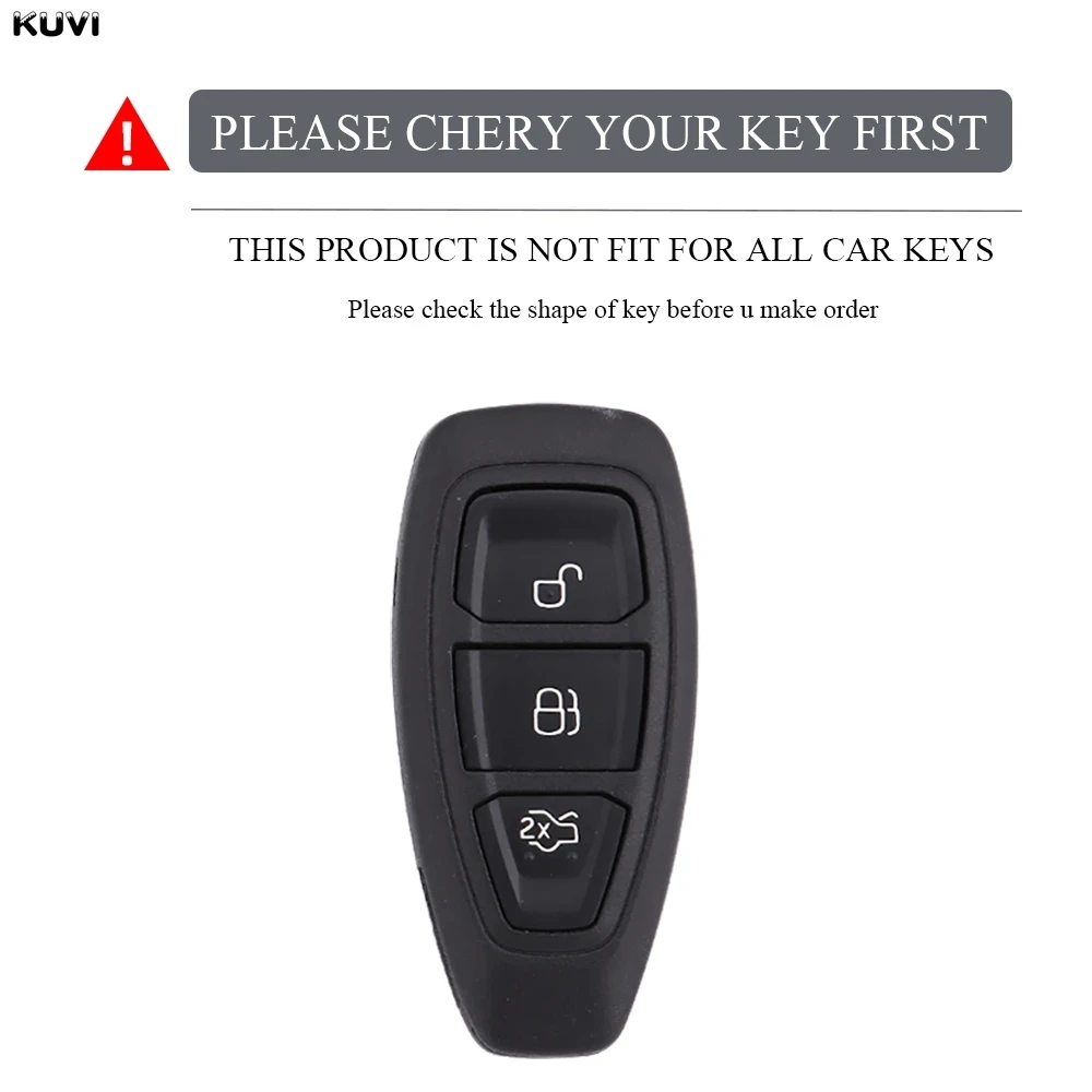 Premium Car Smart Key Protective Cover with Keychain Attachment
