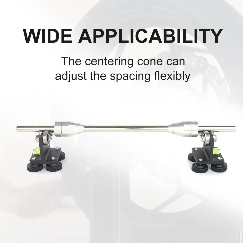 Wheel Truing-Balance Stand Sturdy Motorcycle Wheel Balancer 40cm Standard Tire Repair Tools Manual Tire Balancer