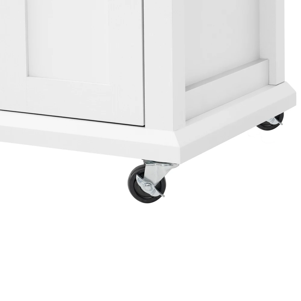Mobile Kücheninsel mit Rollen und ausziehbarem Esstisch, Küchenwagen mit Schubladen, ideal für Küche und Esszimmer – Detail 18