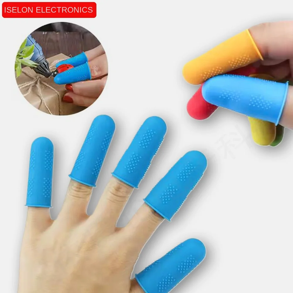 Silicone Finger Protector Sleeve Cover Anti-cut Heat Resistant Finger Sleeves Vegetable Cutting Guard,Household gadgets