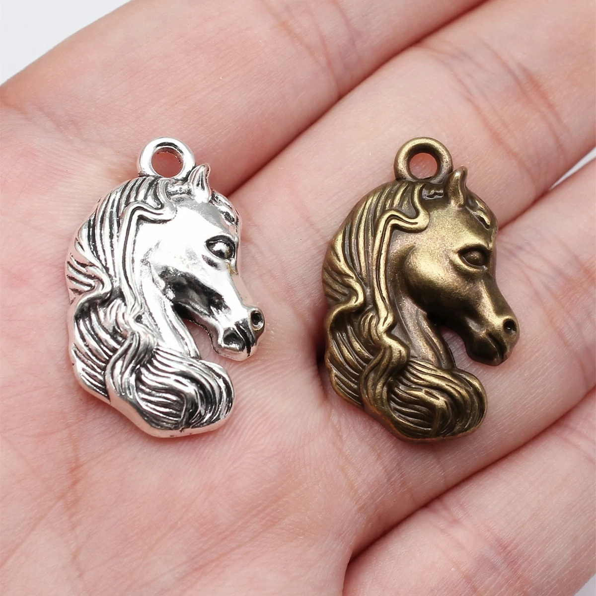 Pendentif Fer Et Tête De Cheval Or Jaune 750 - P1394 - Bijouterie Cupillard