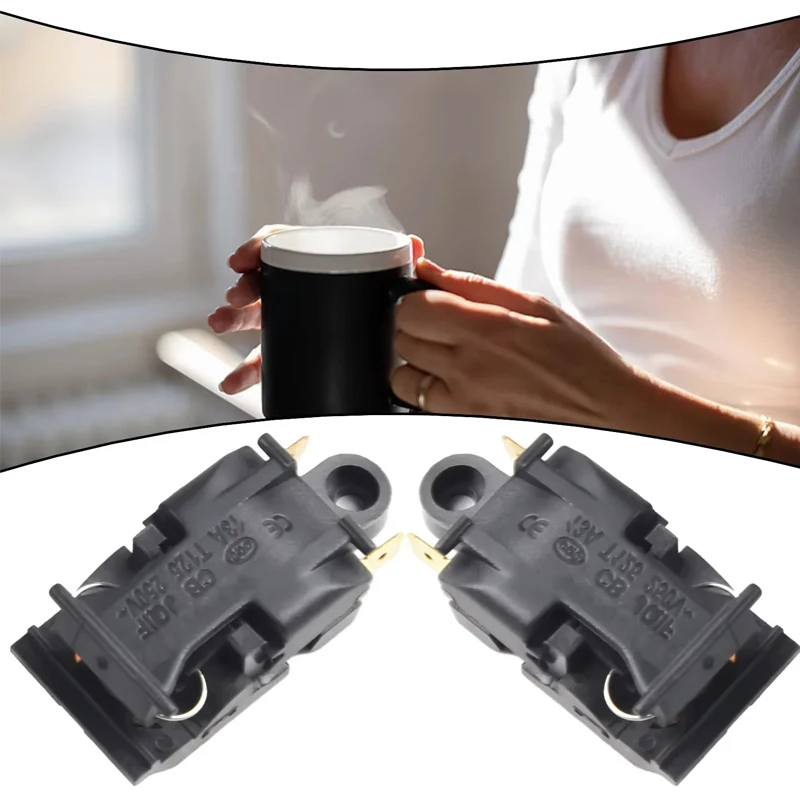 13A Power Electric Kettle Switch Thermostat Switch Steam Kitchen Accessory Automatic Power Off Electric Tools 2PCS