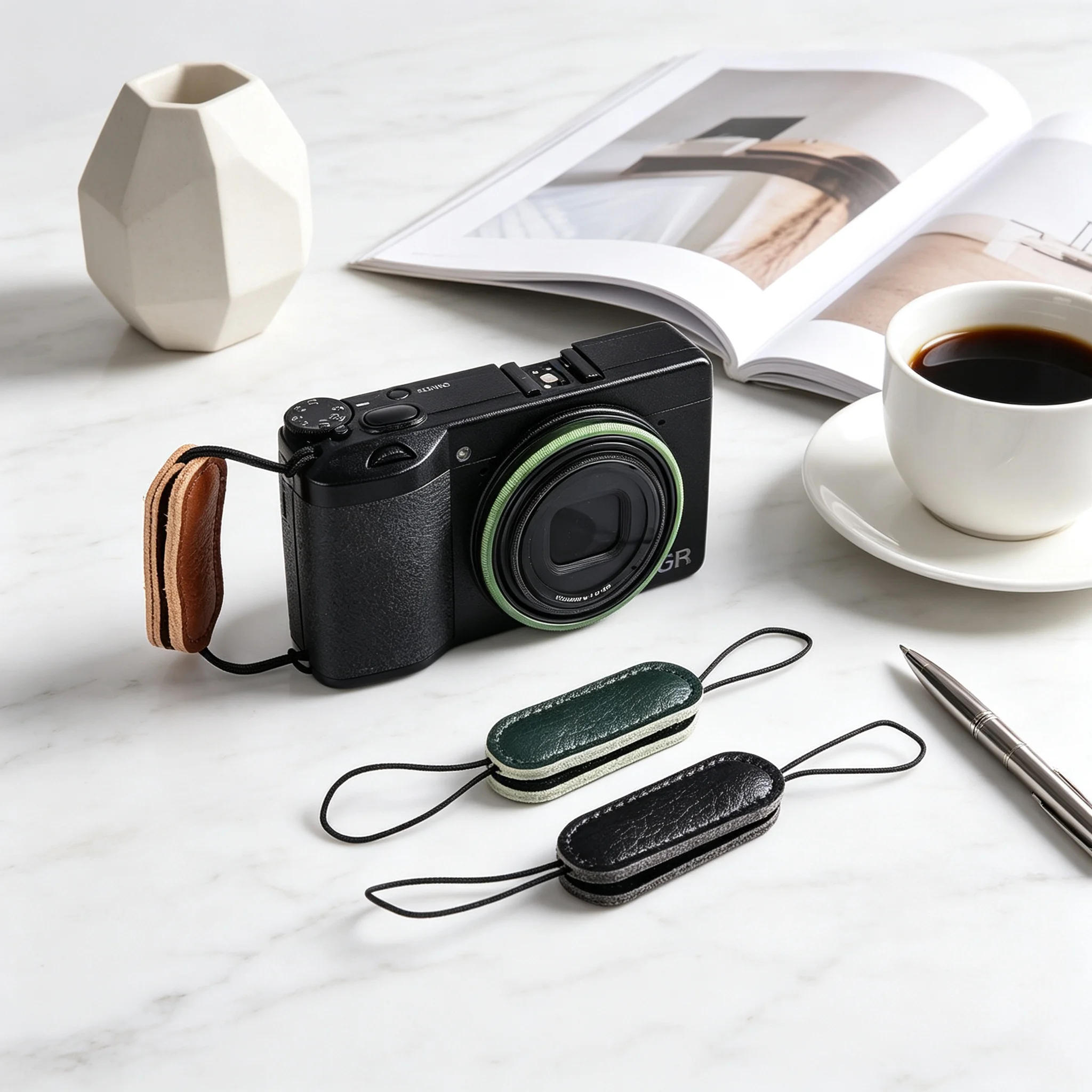 Ricoh GR3 GR3X GR4 GR2 카메라 핸드 그립 안티 드롭 끈 액세서리 용 가죽 핑거 루프 손목 스트랩