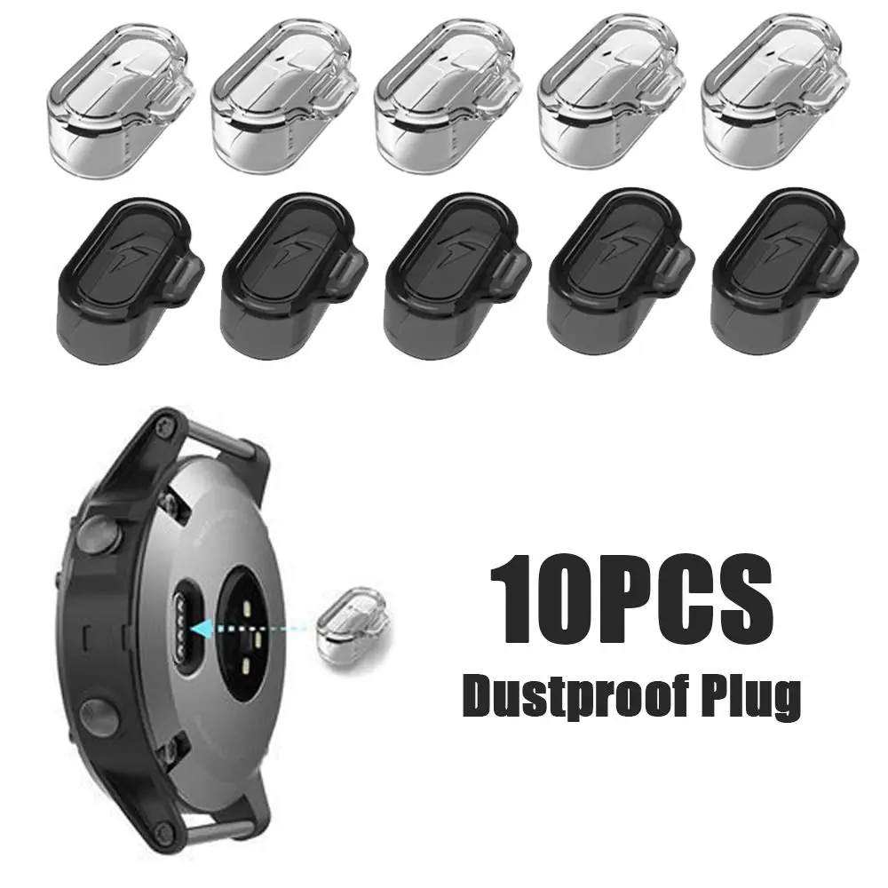 

Charging Port Dustproof Plug Cover Protector Cap for Garmin Forerunner 955 945 255 Fenix 7 7S 7X 6 6S 6X TPU Clear Dust Cap Case