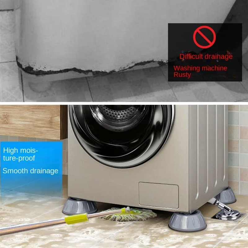 Non-slip Pad Washing Machine Foot Pads Slip-resistant Home Vibrator Household Products Shock Absorbers Anti-slip Dryer 4Pcs