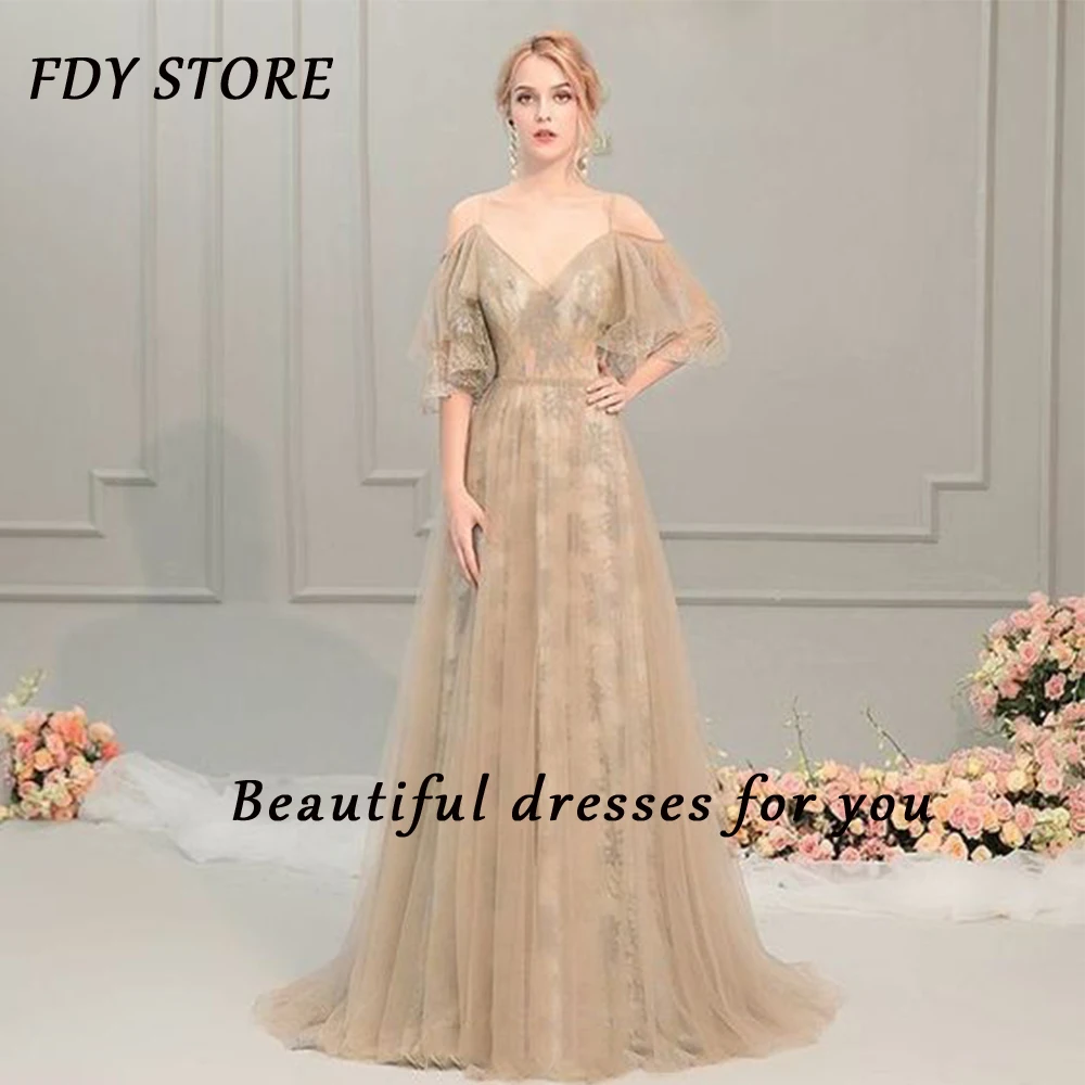 

FDY Store Prom Scalloped Neckline Printing A-line Strapless Homecoming Formal Occasion Dress Party Evenning Elegant for Women