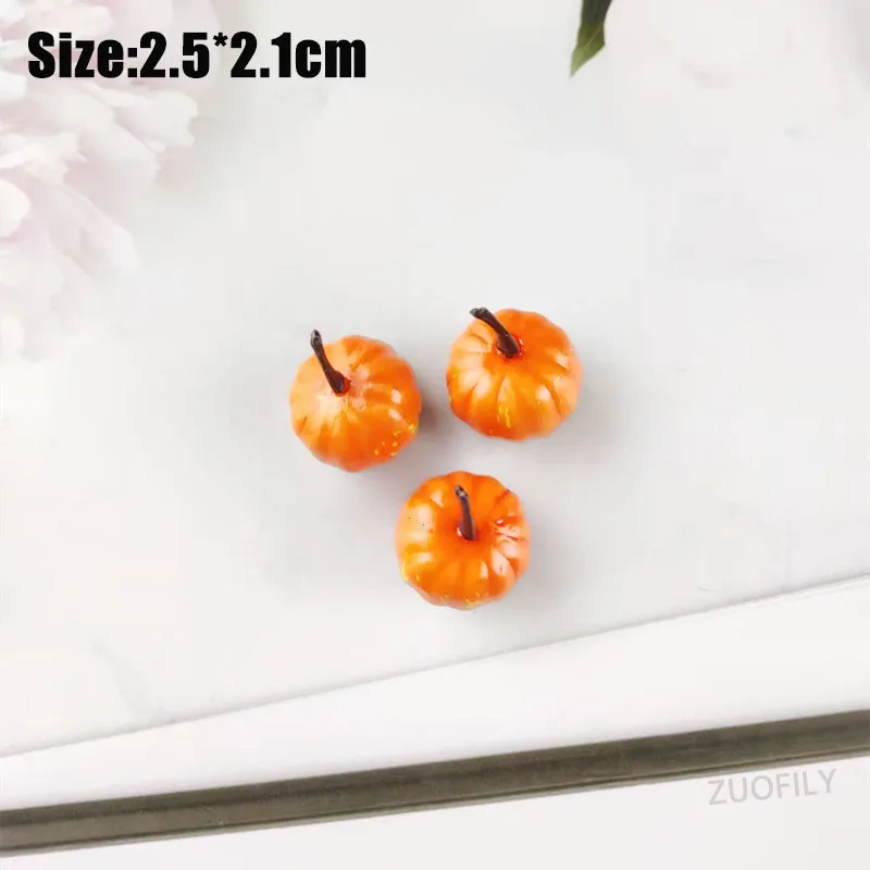 10/50pcs Mini Fake Vegetable Simulation Halloween Artificial Pumpkin for DIY Craft Home Wedding Birthday Party Halloween Decoration vegetable ornaments,table decoration,artificial plant flowers,artificial plant flower,artificial pumpkin decoration