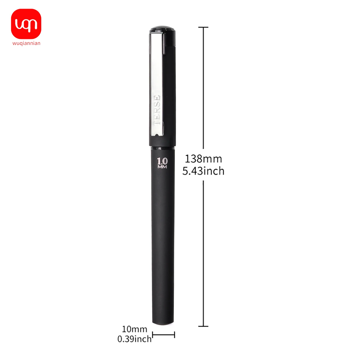 블랙 전문 사인 롤러볼 펜, 젤 펜 잉크, 사무용품 책상 액세서리, 1.0mm, 8 개