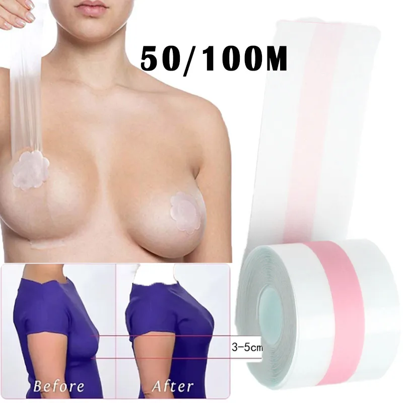 Transparent Breast Lift Tape Women Nipple Covers Push Up Bob Tape Invisible  Boobtape Bra For Big Breas And Women Dress Clothes