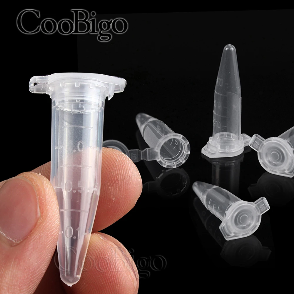 Garden Storage Bottles Centrifuge Tube Container with Cap Transparent Laboratory Test Accessories Plastic 0.2-10ML 50pcs refillable bottles plastic storage bottle