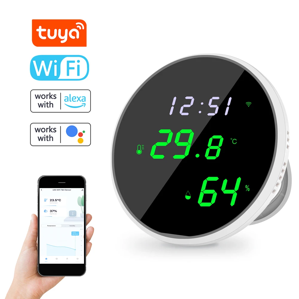 Tu ya WIFI Temperature Humidity Sensor Indoor Hygrometer Thermometer