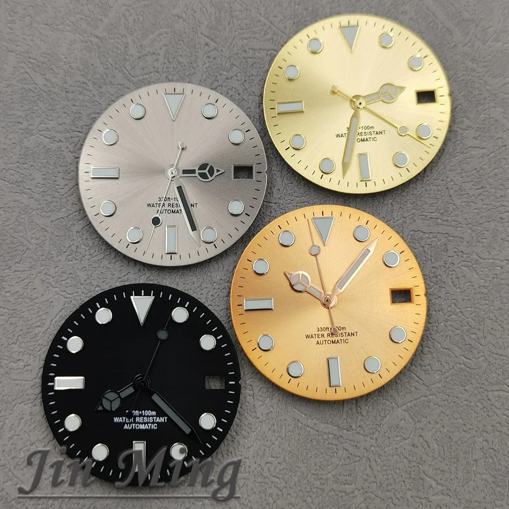 Luxury Multicolor Luminous Date Window Dial – Silver, Gold, Black, Blue, Pink, Green