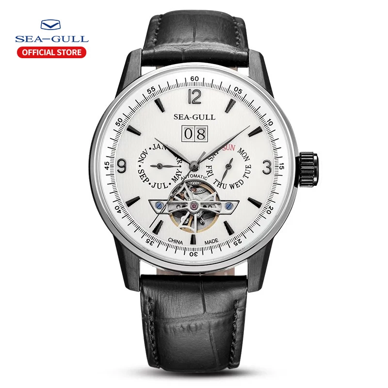 SEA-GULL Seagull Orologio da polso da uomo con scheletro, con