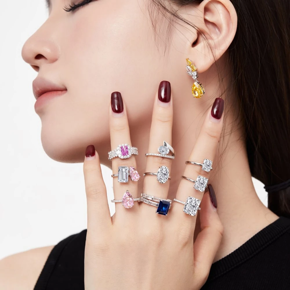 エクラトリエ １８Ｋ オパール&ダイヤフロート　フロートリング　フリーサイズ イエローダイヤモンド リング 1.558ct SI1-FANCY VIVID YELLOW