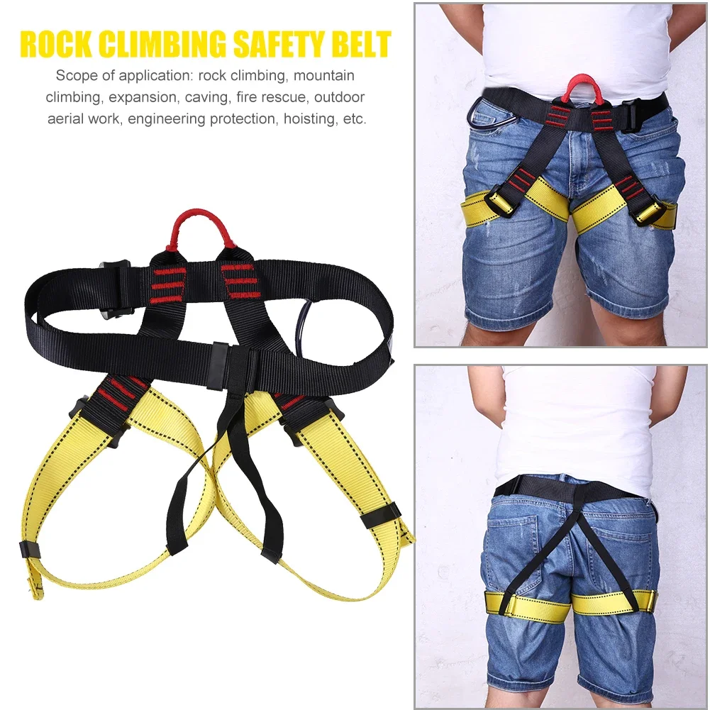 Outdoor Rock Climbing Harness Half Body Safety Belt Aerial Survival Equipment Professional Waist Support Half Body Harness