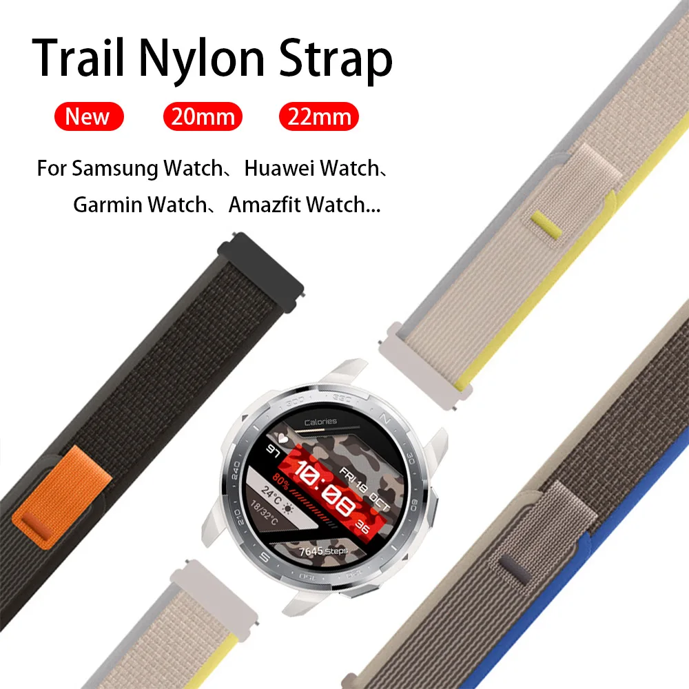 Trail Nylon Sport Strap Band | Universal Bracelet Belt Accessories 20/22mm