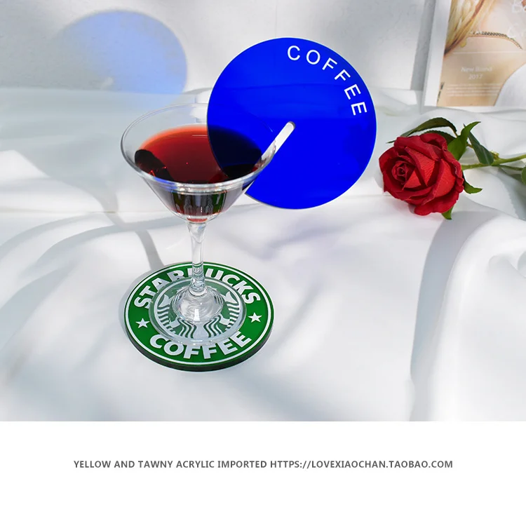 Cup Mat Placemat Acrylic Coaster Simple Stable Heat-resisting Mug Pad Coaster Photography Prop Gadget Customized Printing 9 Sa980b1adfc69445faa7e0972c583a0c3E