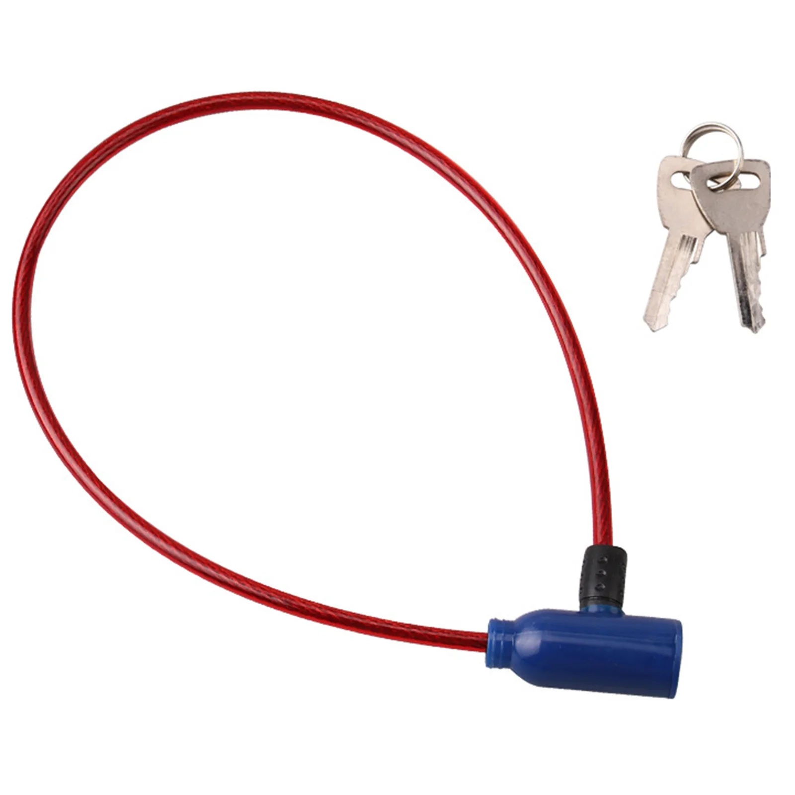 Antifurto Wire Lock Metal Lock Mountain Bike Wire Rope Metal Lock Antifurto Wire Lock 1Set 60Cm Di Lunghezza Blu Rosso