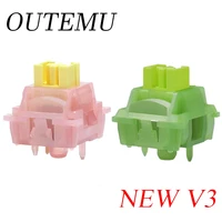 Outemu Silent Peach V3 Switch Lubed Silent Lemon V3 Switches Mechanical Keyboard Linear Tactile 5Pin Paragraph Axis Hot swap