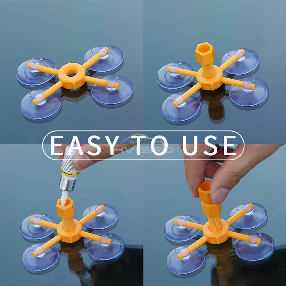 3ML Yellow Windshield Repair Kit Quick Fix Cars Cracked Glass Windscreen Tool Resin Sealer DIY Autos Window Screen Polishing Hot 5
