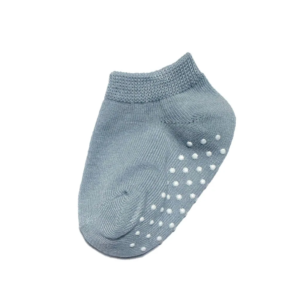 5 Pairs Kids Socks Non-slip Floor Socks For Toddler Baby Boys Girls White Ankle Socks 5