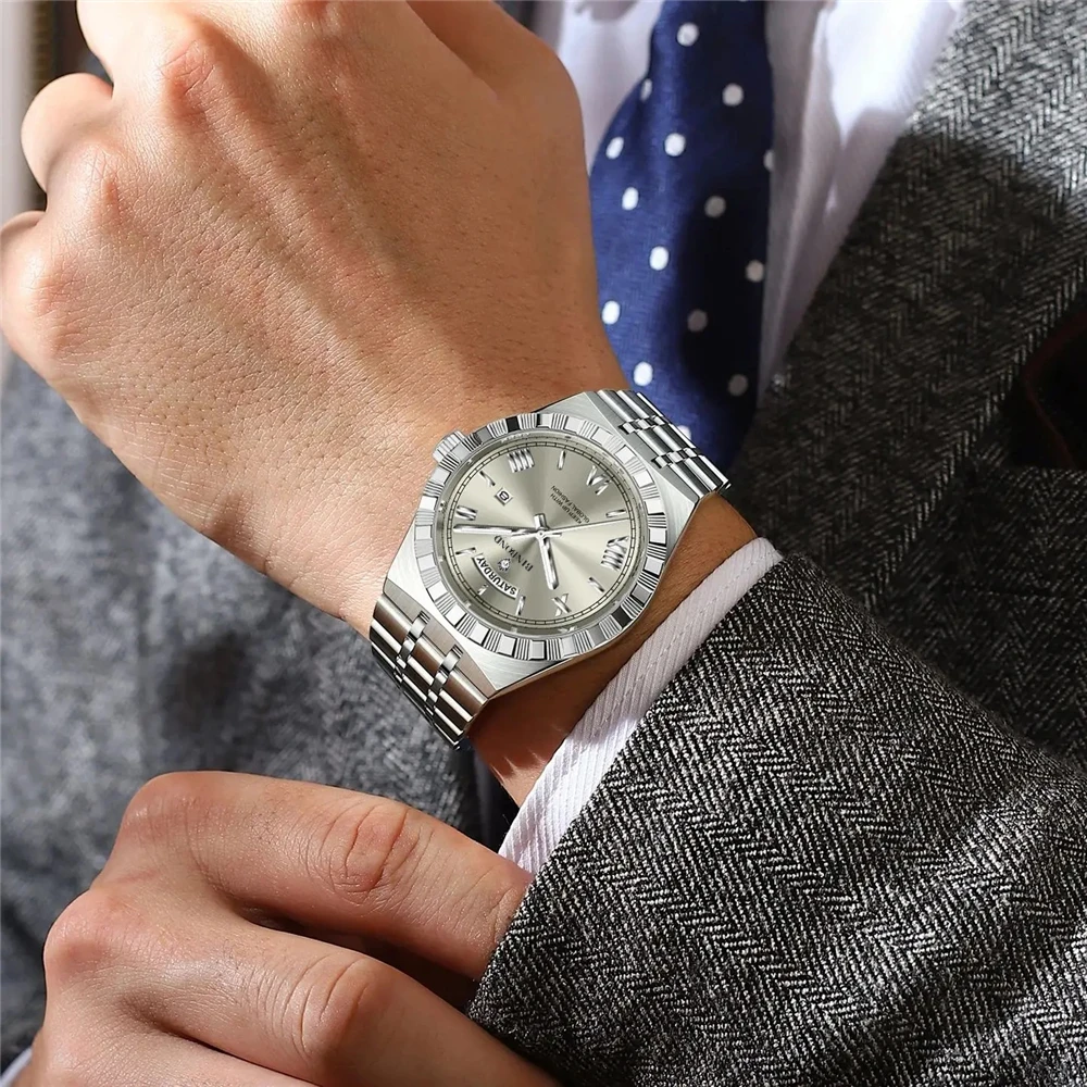 New Mens Automatic Watches For Man High Quality Brand Fashion Quartz Wristwatches Luxury Watch Men Gifts Sports Digital Clock - 6